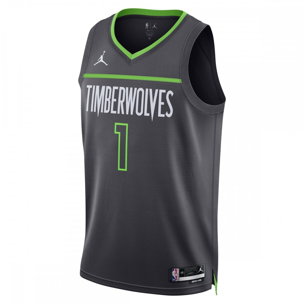 Anthony Edwards Minnesota Timberwolves Jordan Brand 2022/23 Statement Edition Swingman Black Jersey-Pro Kit Vault | Brand New 26/27 Sports Jerseys